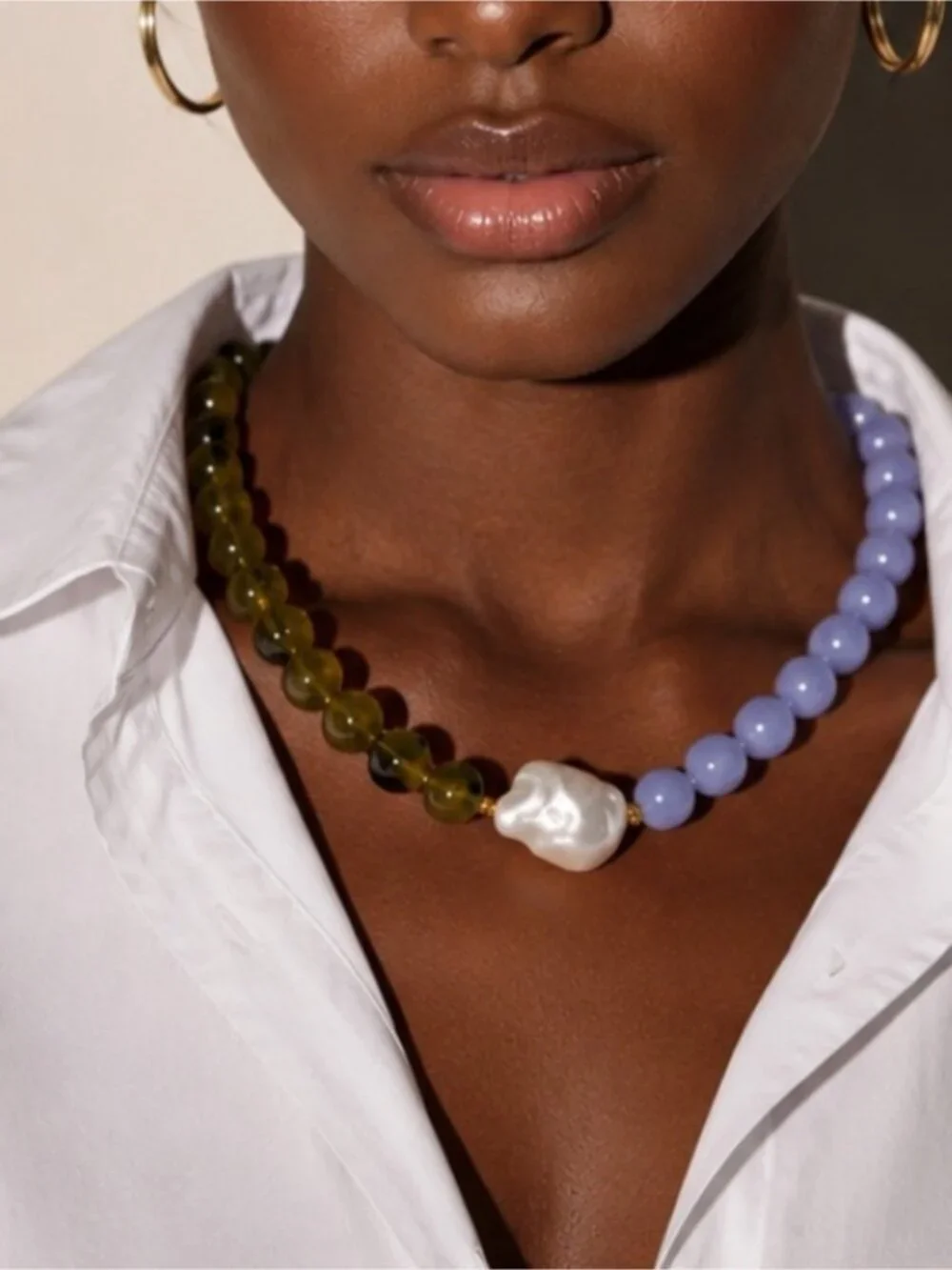 New! Mixed Pearl Pearl Dopamine Necklace NWOT